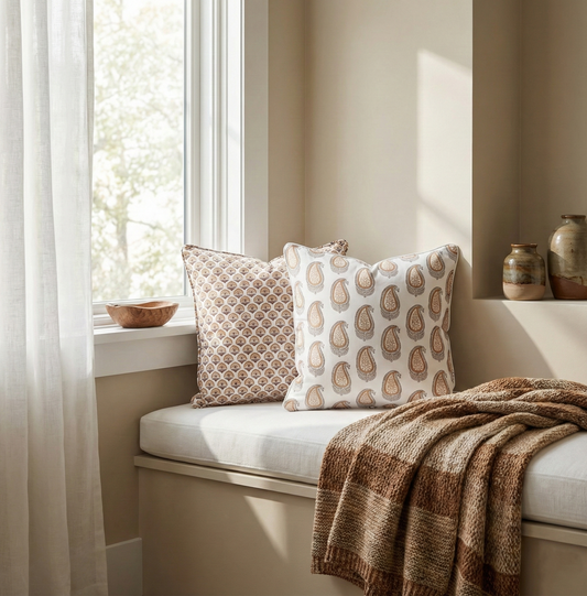 Paisley Topaz  Cushion Cover