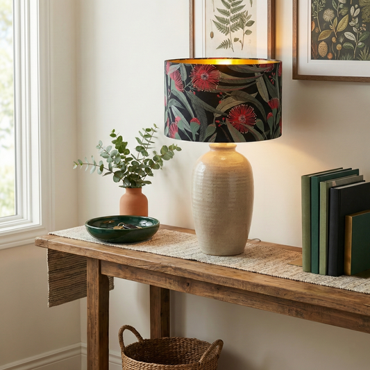 Red Eucalyptus Golden Lampshade