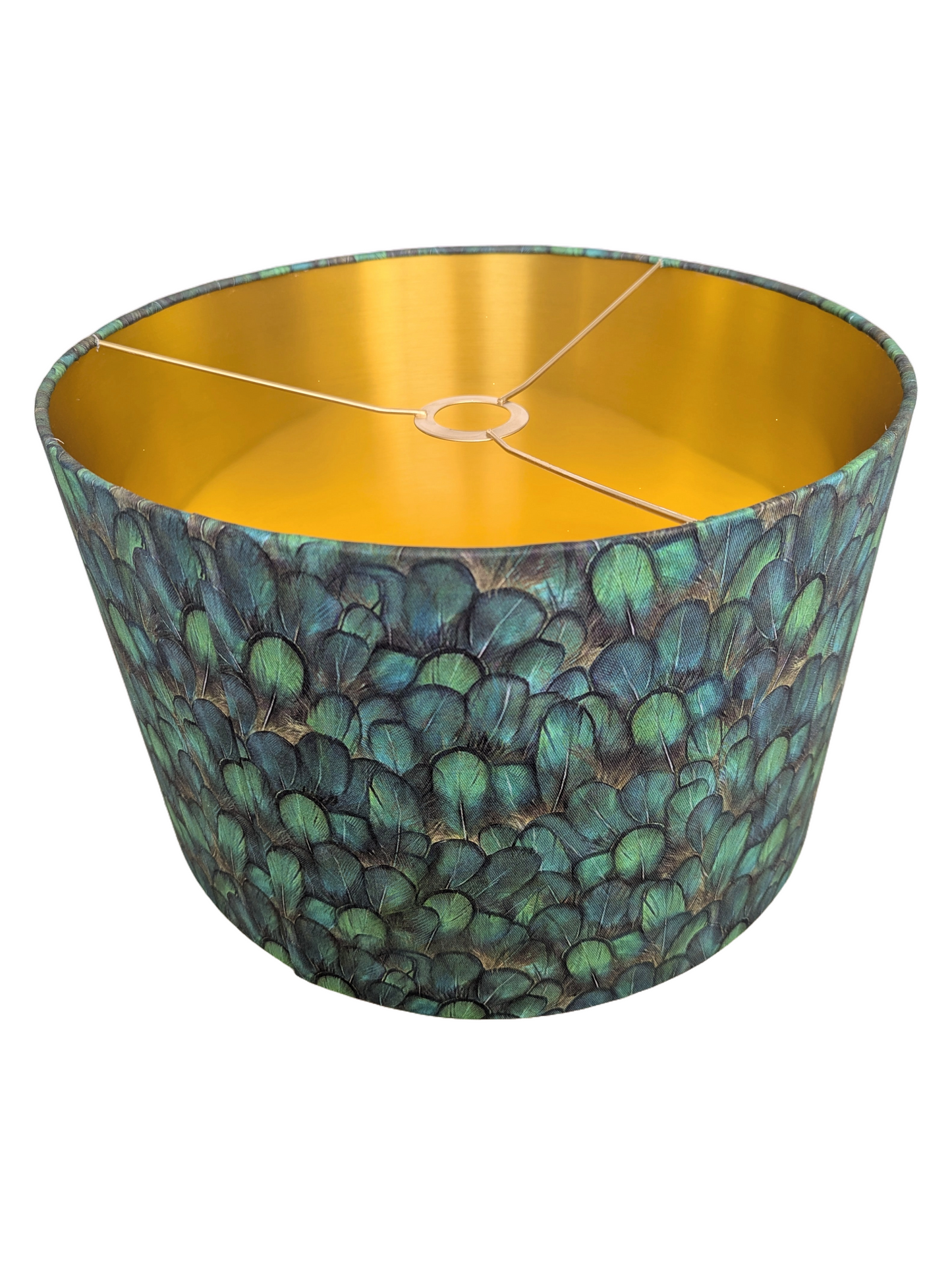 Green Pheasant Animal Golden Lampshade