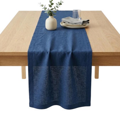 Solid Indigo Table Runner