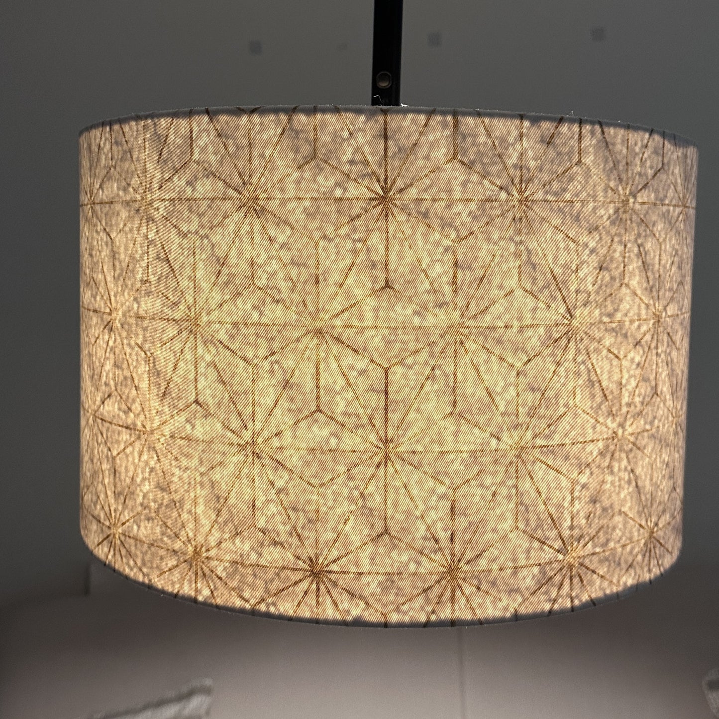 Star Geo White and Gold Double Sided Lampshade