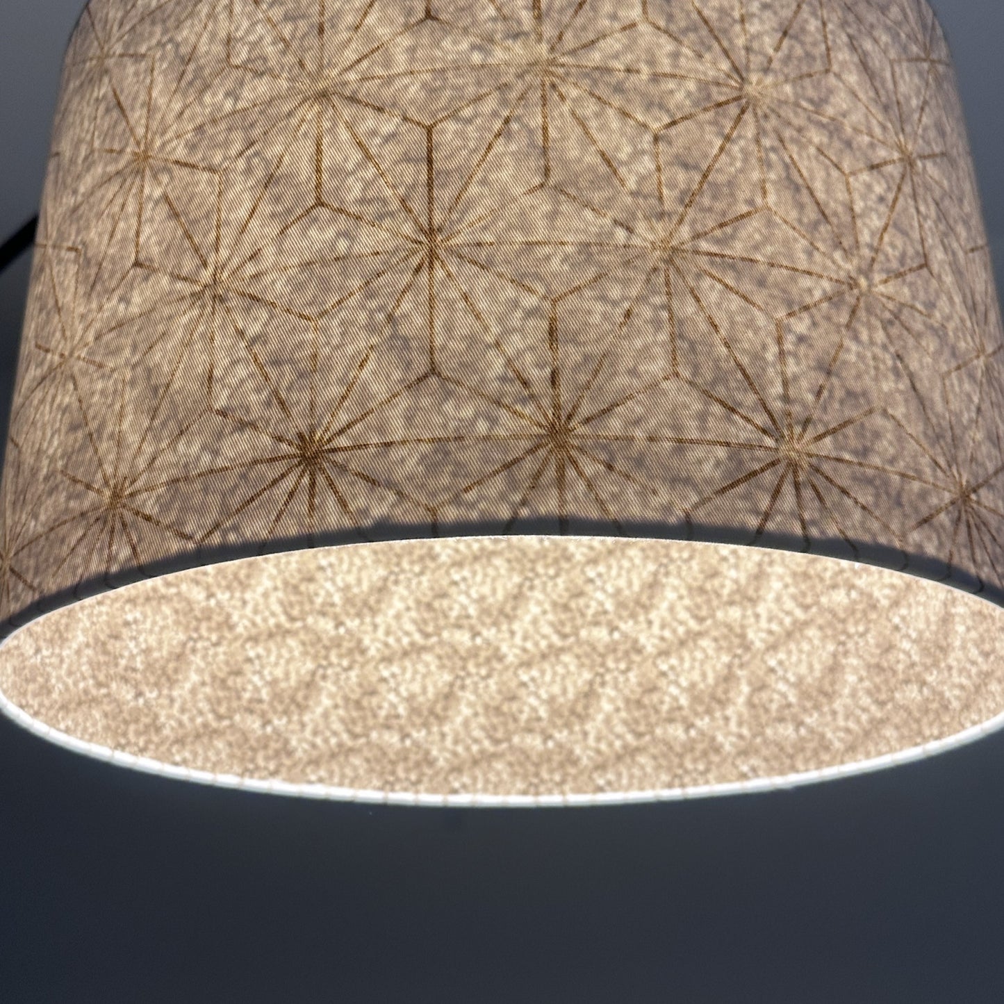 Star Geo White and Gold Double Sided Lampshade