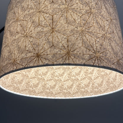 Star Geo White and Gold Double Sided Lampshade