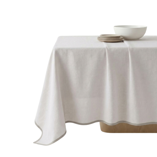 Tapioca Gray Solid Table Cloth