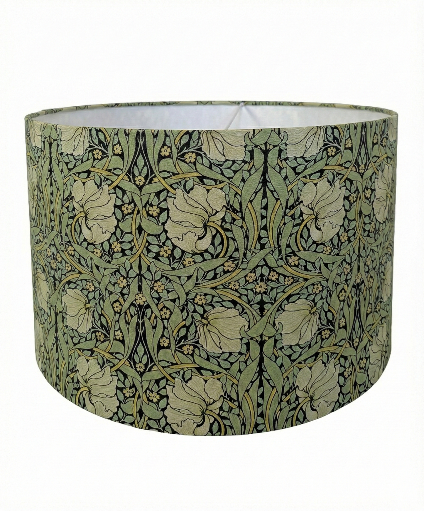 William Morris Antiqued Green Lampshade