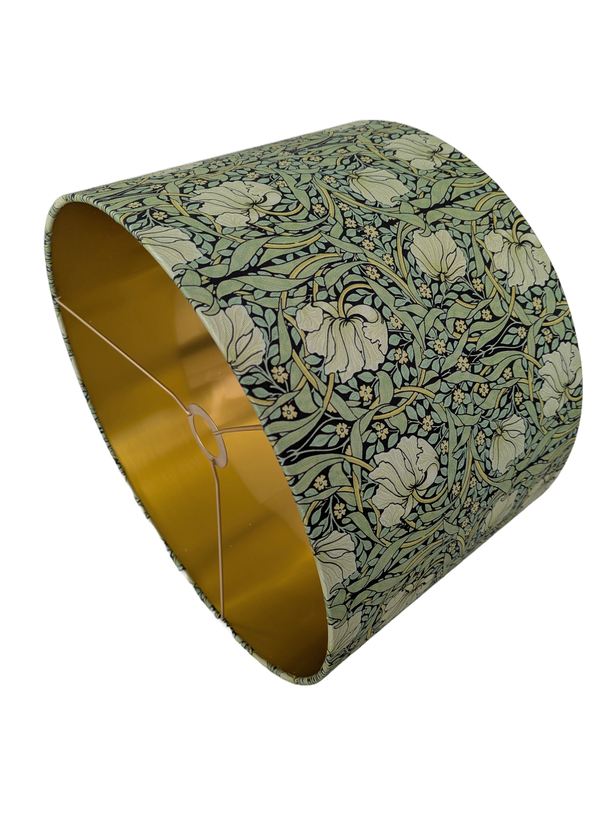 William Morries Antiqued golden Lampshades