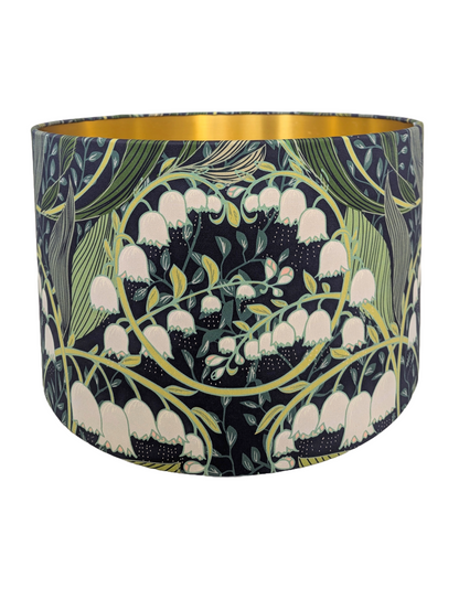 Wonderful Poisonous Lily green and blue fabric Lampshades 