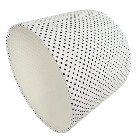 Black & White Polka dot Patterned Lampshade