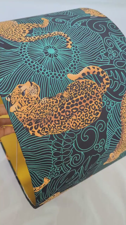 Exotic Leopard Green Lampshade