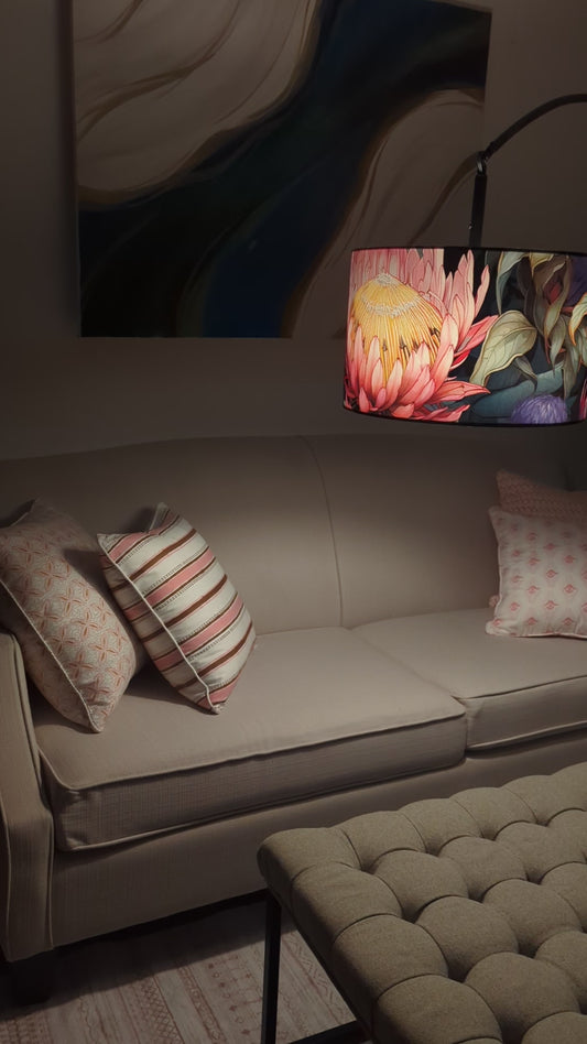 Ndebele Protea Elegance Lampshade